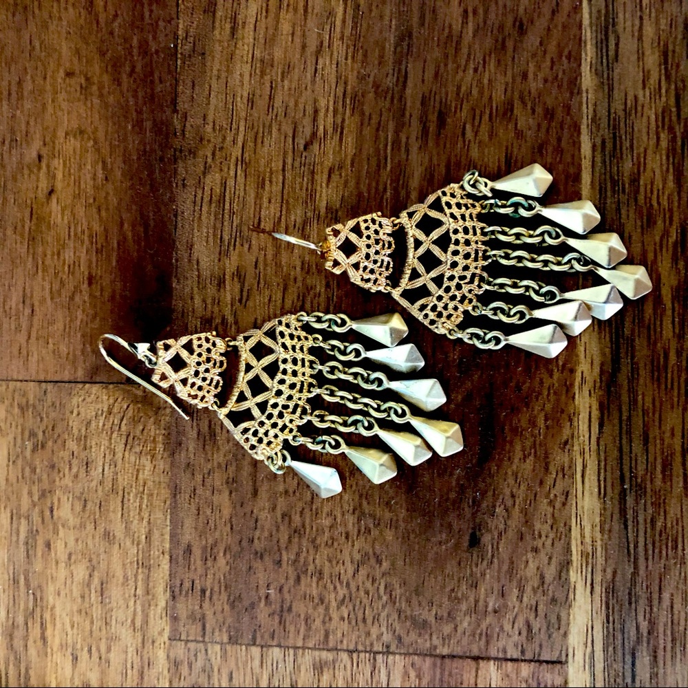 Stella & Dot Gold Earrings